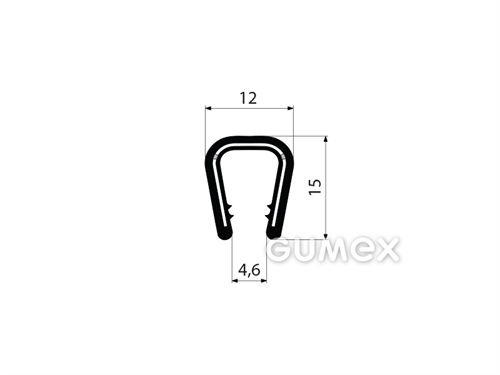 GUMMIPROFIL PIRELI U-FORM - DICHTUNG MIT ARMIERUNG - PVC